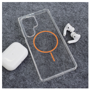 Maska Mag Case Clear Slim za Samsung S25 Ultra narandzasta