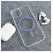 Maska Mag Case Clear Slim za iPhone 15  ljubicasta