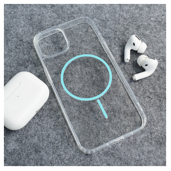 Maska Mag Case Clear Slim za iPhone 15 plava