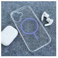 Maska Mag Case Clear Slim za iPhone 16  ljubicasta