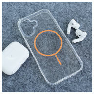 Maska Mag Case Clear Slim za iPhone 16 narandzasta