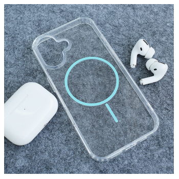 Maska Mag Case Clear Slim za iPhone 16 plava