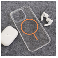 Maska Mag Case Clear Slim za iPhone 16 Pro narandzasta