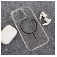 Maska Mag Case Clear Slim za iPhone 16 Pro Max crna