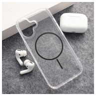 Maska Mag Case Clear Slim za iPhone 17 crna