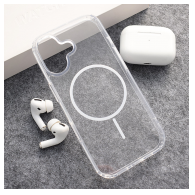 Maska Mag Case Clear Slim za iPhone 17 bela