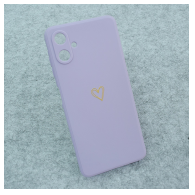 Maska Golden Heartbeat za Samsung A06/ A065F ljubicasta