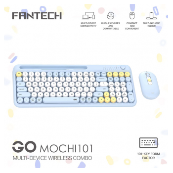 Combo mis tastatura wireless Fantech WK-899 GO mochi101 plava