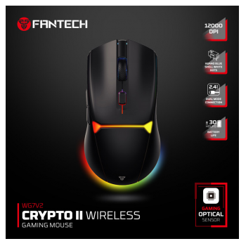 Mis Wireless Fantech WG7V2 Crypto II crni