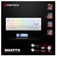 Tastatura Mehanicka Gaming Fantech MK920 RGB Maxfit 6 Wireless bela (white switch)