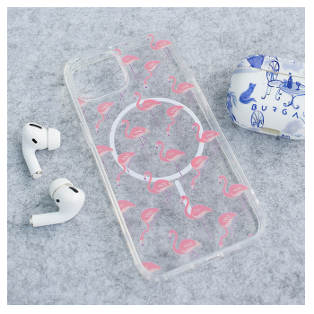 Maska Mag Case Nanobit Print za iPhone 15 Tropical Flamingos