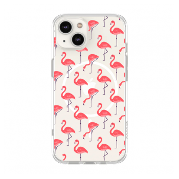 Maska Mag Case Nanobit Print za iPhone 15 Tropical Flamingos