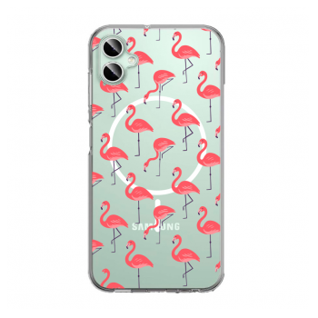 Maska Mag Case Nanobit Print za Samsung A06/ A065F Tropical Flamingos