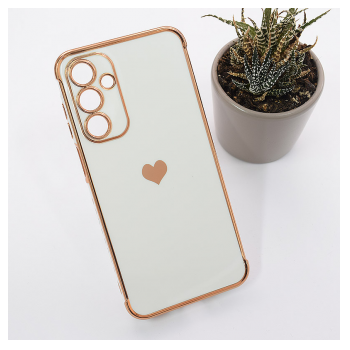 Maska Heart Frame za Samsung A17 5G/ A175F bela