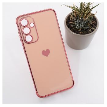 Maska Heart Frame za Samsung A17 5G/ A175F roze