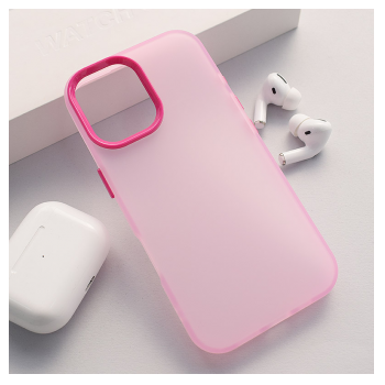 Maska Electro Glow Frame za Samsung A07/ A075F roze