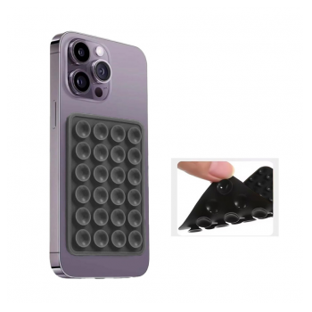 Octobuddy sticker dvostrani tamno sivi