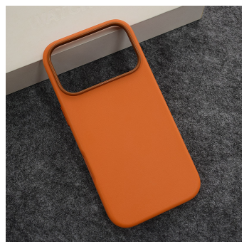 Maska Beautiful Shine Leather za iPhone 17 Pro Max narandzasta