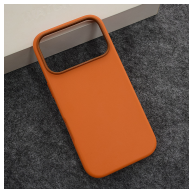 Maska Beautiful Shine Leather za iPhone 17 Pro Max narandzasta