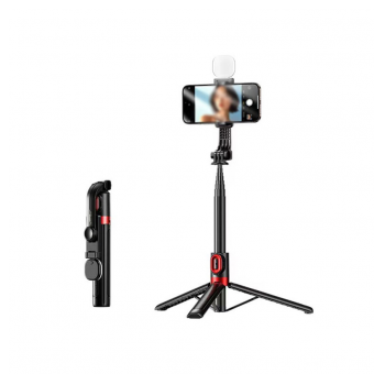 Stativ Tripod Wireless + Selfie Stick REMAX P60 1.3m crni