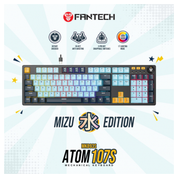Tastatura Mehanicka Gaming Fantech MK893S RGB Atom 107S MIZU Blue (Red Swich)