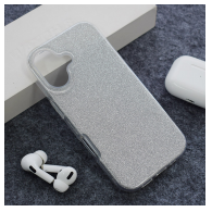Maska Crystal Dust za iPhone 17 srebrna