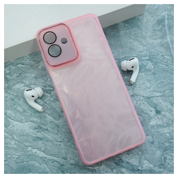 Maska Glitter Feather za Samsung A07/ A075F roze