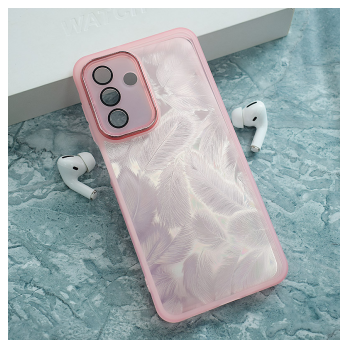 Maska Glitter Feather za Samsung A17 5G/ A175F roze