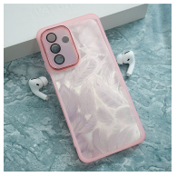Maska Glitter Feather za Samsung A17 5G/ A175F roze