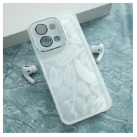 Maska Glitter Feather za Xiaomi Redmi 15C (173mm) bela