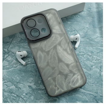 Maska Glitter Feather za Xiaomi Redmi 15C (173mm) crna