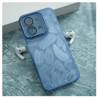 Maska Glitter Feather za Xiaomi Redmi 15C (173mm) plava