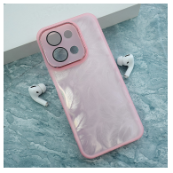 Maska Glitter Feather za Xiaomi Redmi 15C (173mm) roze
