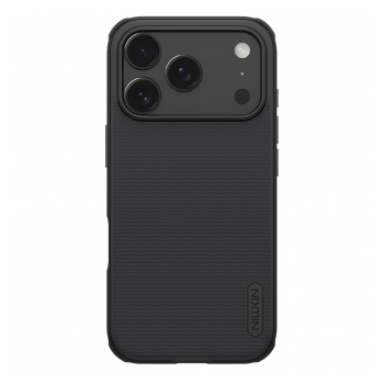 Maska Nillkin Super Frosted Shield Pro za iPhone 17 Pro Max (bez otvora za logo) crna