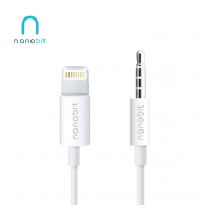 Adapter za slusalice Nanobit NB307 Lightning na AUX 1m