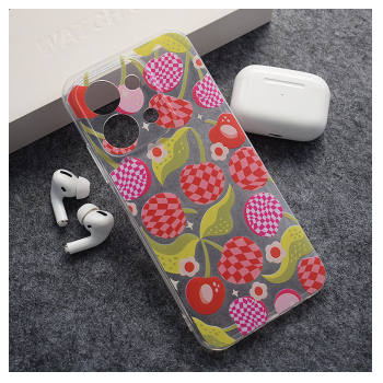 Maska Nanobit Print za Xiaomi Redmi 15C (173 mm) Checkered Cherries