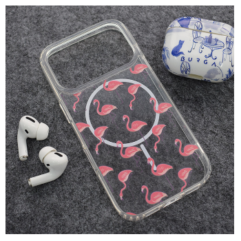 Maska Mag Case Nanobit Print za iPhone 17 Pro Tropical Flamingos