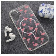 Maska Mag Case Nanobit Print za iPhone 17 Tropical Flamingos