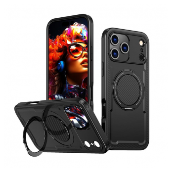 Maska Ring Armor Mag Case za iPhone 17 Pro Max crna
