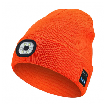 Kapa led sa bluetooth slusalicama (BT-01) narandzasta