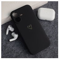 Maska Golden Heartbeat za iPhone 17 crna