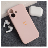 Maska Golden Heartbeat za iPhone 17 roze