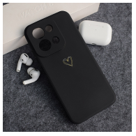 Maska Golden Heartbeat za Xiaomi Redmi 15C (173mm) crna