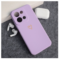 Maska Golden Heartbeat za Xiaomi Redmi 15C (173mm) ljubicasta