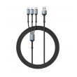 Kabel LDNIO LC93 za iPhone lightning/Micro USB/Type C 3.4A sivi 1.2m