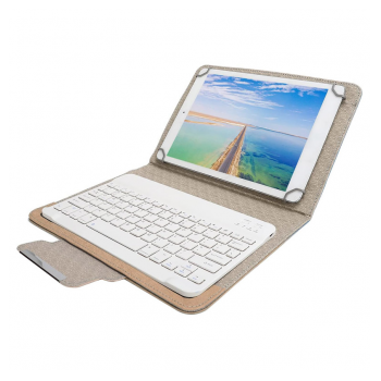 Futrola Leather 11-12 in sa bluetooth tastaturom zlatna
