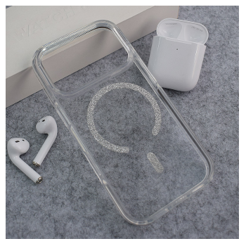 Maska Mag Case Bling za iPhone 17 Pro srebrna