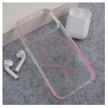 Maska Mag Case Bling za iPhone 17 Pro Max roze