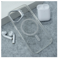 Maska Mag Case Bling Camera Bracket za iPhone 17 srebrna