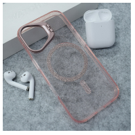 Maska Mag Case Bling Camera Bracket za iPhone 17 pink